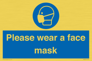 Please wear a face mask